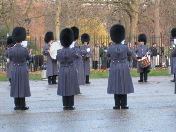 Changing of the Guards - The Band gets into formation