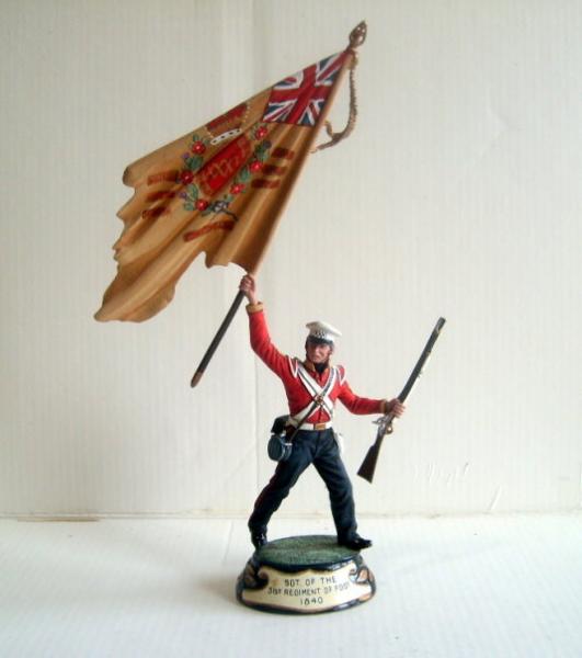 Chas Stadden # 13. Sgt of the 31st Regt of Foot 1840. This model is of the Regimental hero Sgt Bernard McCabe. An Irishman he joined the 31st of foot 