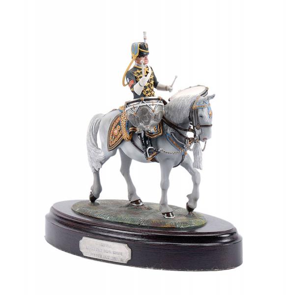 Chas Stadden # 165. This is the Queens Own Hussars Drum Horse & my old regiment. Chas Mounted models are cast in high grade Pewter & Hallmarked Buckin