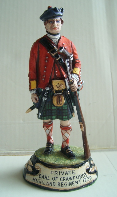 Chas Stadden #175. Private Earl of Crawfords Highland Regiment 1739. ++