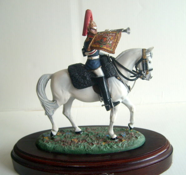 Chas Stadden # 89 Mounted Trumpeter Blues & Royals Review Order. This model was sent to the Household Cavalry for verification of correctness as the c