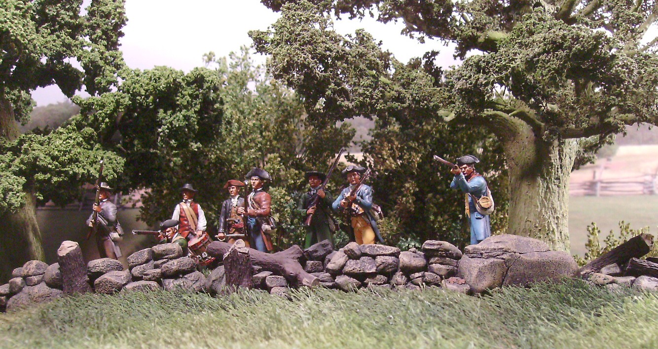 Colonial Militia defending Brooks Hill