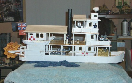 Complete and totally detailed Sudan gunboat.......with crew