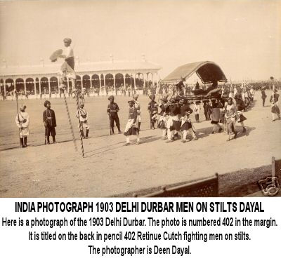 Delhi Durbar Men on Stilts