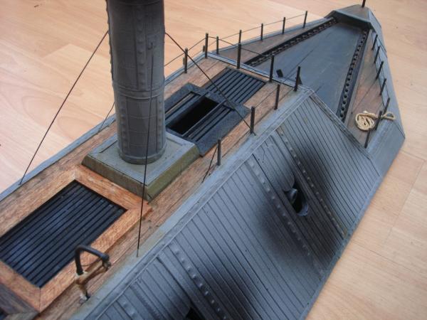 DSC05398.CSS.TENNESSEE, Confederate Ironclad
port view from the front looking down towards the rear deck, upper deck interior access hatch and boiler 