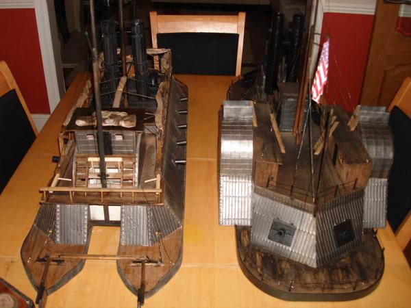 DSC06141.USS.Benton Union Ironclad Flagship rear view of central stern paddle wheel and steering mechanism.
choctaw along side was powered by side pad