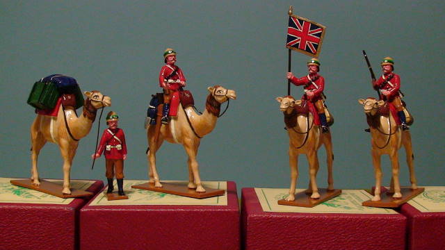 DSC09519
SS 49V Mounted Camel Corp Trooper
SS 51V Mounted Camel Corp Sgt. with Flag
SS 52V Mounted Camel Corp Bugler
SS 53V Camel Corp Handler with Ca