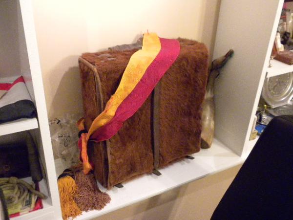 Early 19th Cent. Military cow skin backpack (French or Swiss)