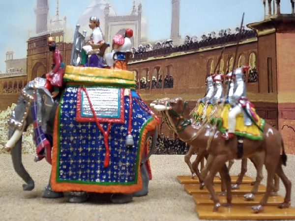 Elephant of Bikaner and Camel Escort