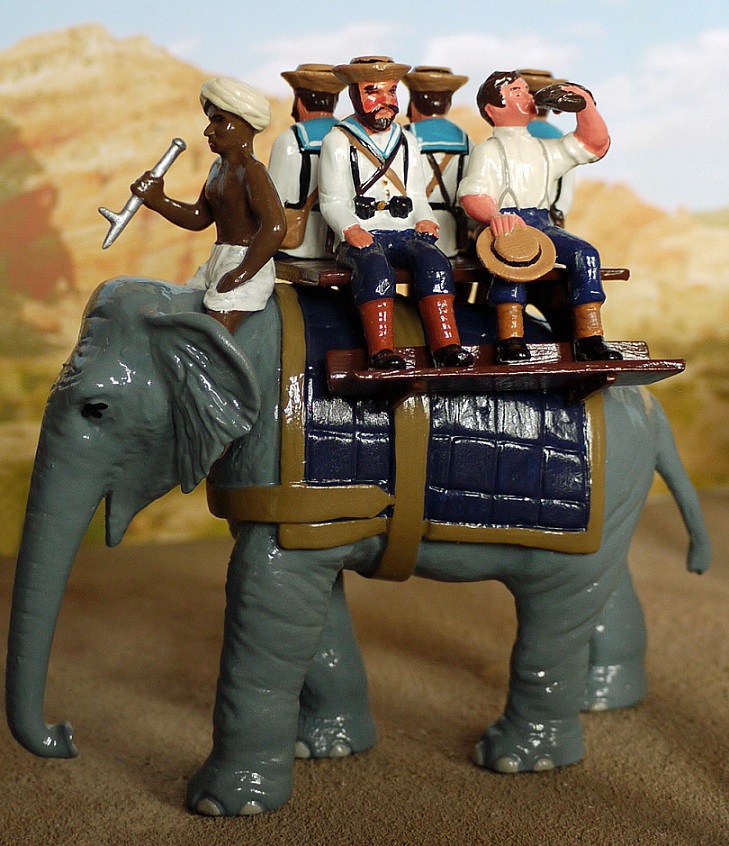 ELEPHANT WITH NAVAL BRIGADE