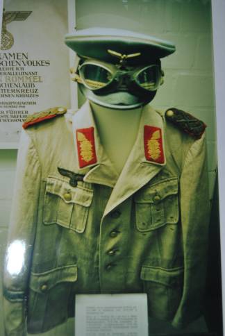 Erwin Rommel's DAK Tunic ,hat & goggles