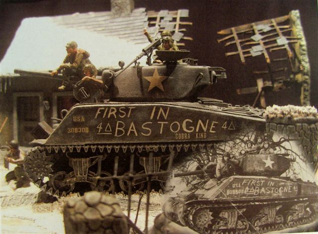 First tank to relieve Bastogne 
"Cobra King"