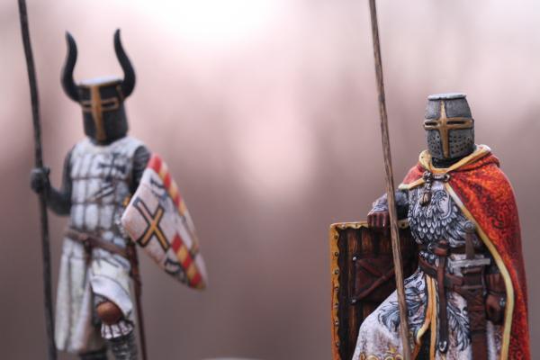 German Crusader Knight with Spear & Shield (NEVSKAYA MINIATURA Studio)