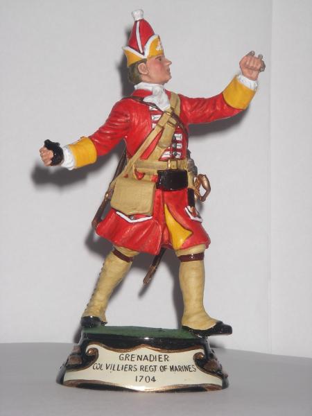 Grenadier, Col Villiers Regt of Marines 1704 - Repaired and painted K. Darby