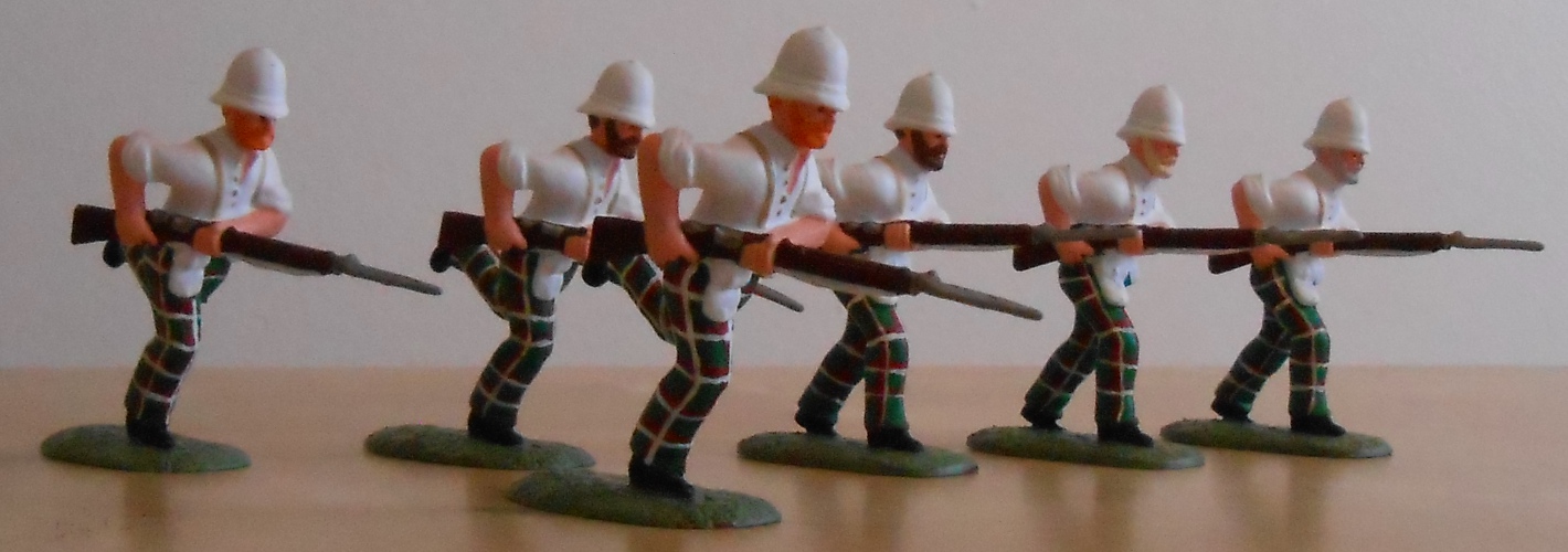 Highland Infantry On The Move