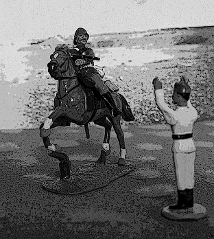 ILN  MOUNTED INFANTRYMAN CAPTURES   EGYPTIAN