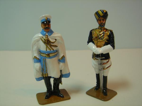 Indian army painted  in gloss Officer on right from bits from the spares box