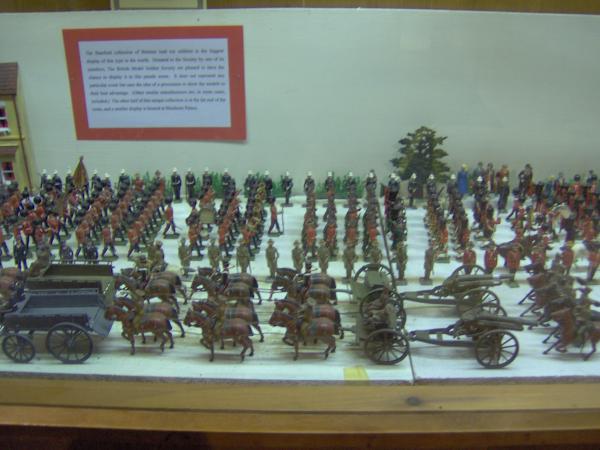 Inside toy soldier museum at Hattfield, gee I didn't even know that was there, he he he.