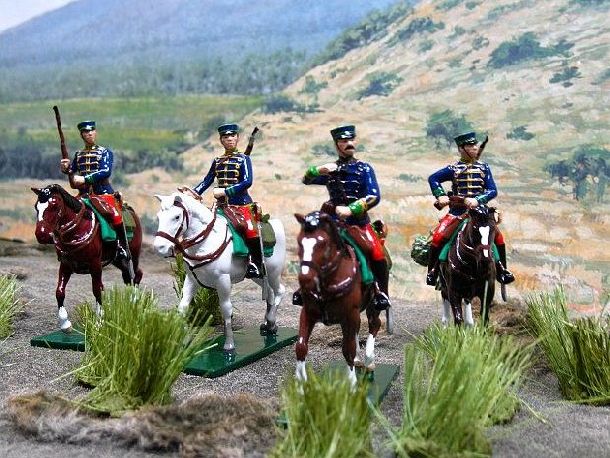 Japanese Cavalry in Manchuria. Russo-Japanese War 1904.  Beau Geste # 154 and #155