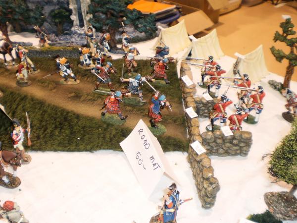 Jenkins figures, Build a Rama mat, Tempest miniatures wall sections