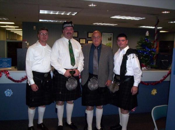 Kilted wedding