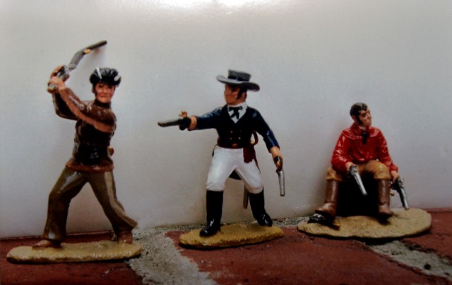 later figures of Bowie, Crockett and Travis, courtesy of Art Rostel