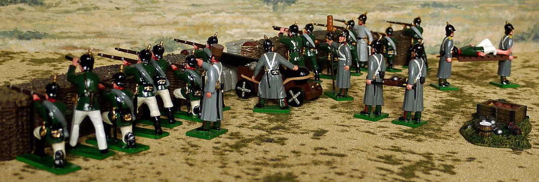 LIGHT INFANTRY WITH SIEGE GUN