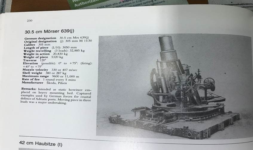 M16 Morser in German use in WW2 1