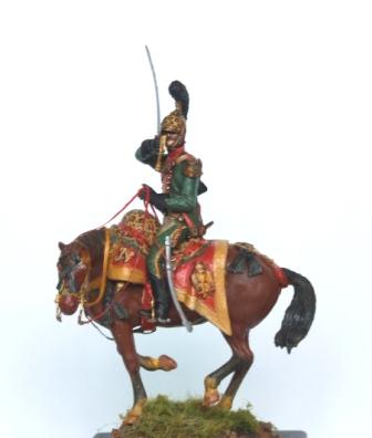 Major Claude Louis Jolly of 6th Lancers, Napoleonic Army, Historex Figure conversion