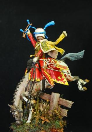 Napoleonic French 9th Hussar Trumpeter