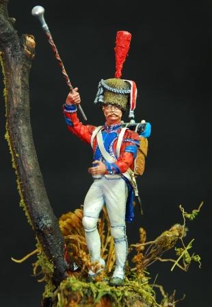 Napoleonic French Drum Major 9th Regt Ligne