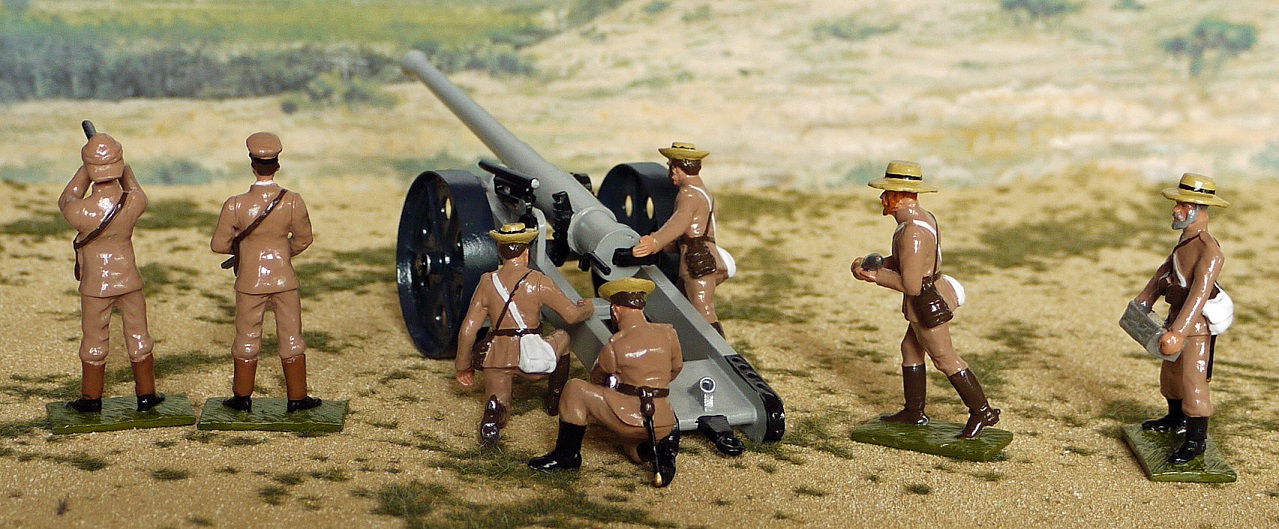 NAVAL BRIGADE  GUN  IN ACTION COLENSO DECEMBER 1899