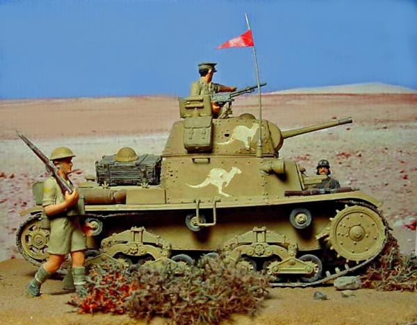 North Africa 1941: Captured Italian M13/40 in Australian service.