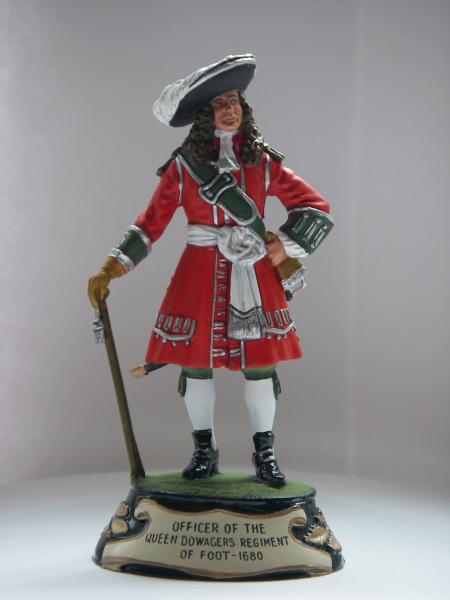 Officer of the Queen Dowagers Regiment of Foot 1680,   Painter K Darby