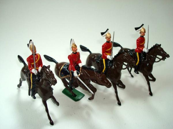 Old Britains original. 7th (The Princess Royal's) Dragoon Guards. The three Troopers started life as the Canadian Governor-General's Horse Guards Brit