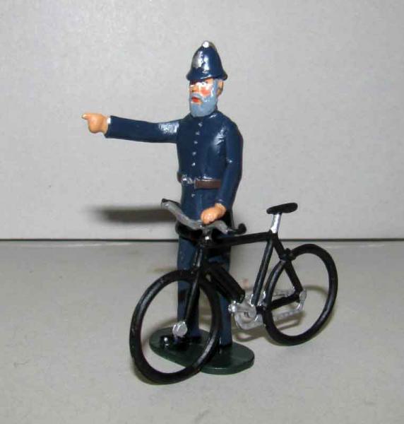 Policeman with a bike