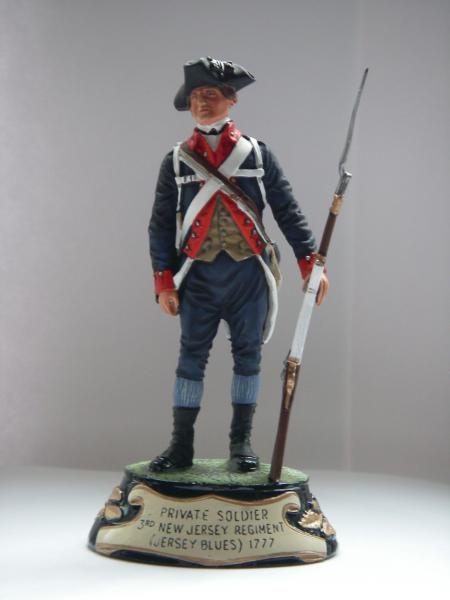 Private Soldier 3rd New Jersey Regiment (Jersey Blues) 1777, Painter K Darby