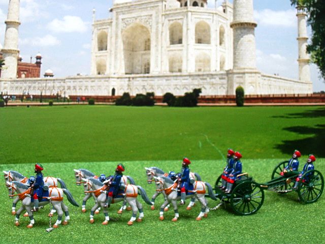 PW9-Hydrabad Field Artillery Gun Team-Indian Durbar