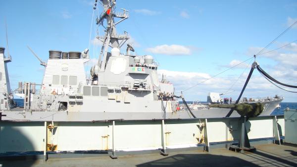 RAS with USS Cole.Always great to work with the Yanks.