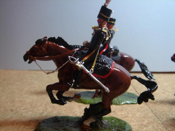 Re vamped RHA team from unknown figures this officers horse looks like an Airfix horse cast in metal