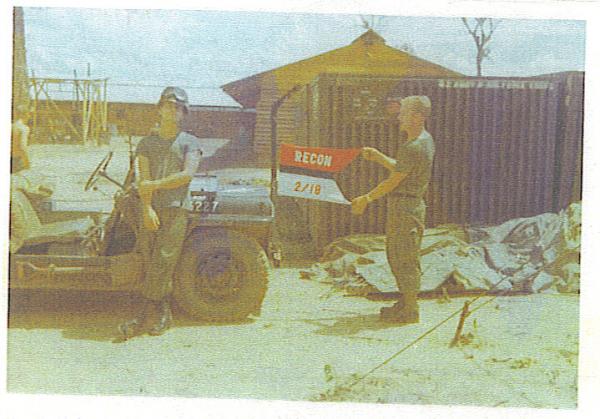 Recon m151, 2bn 18inf,1st inf div,viet mid 66,Bromhead in driving kit