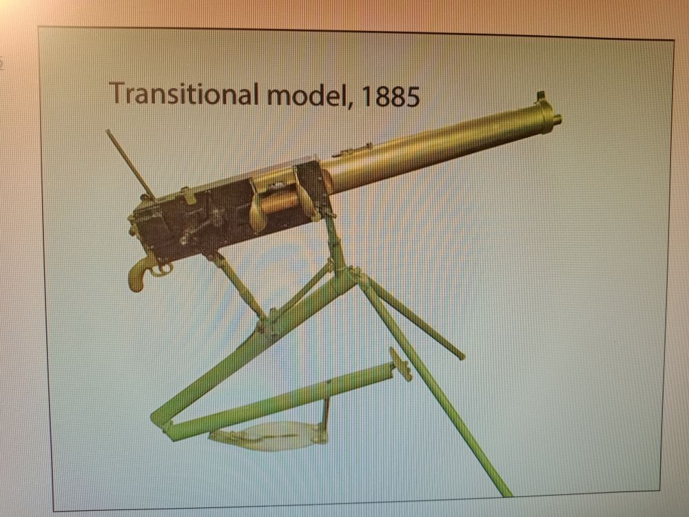 Resized Maxim 1885 Transition Model Maxim gun proposed Mountford kit