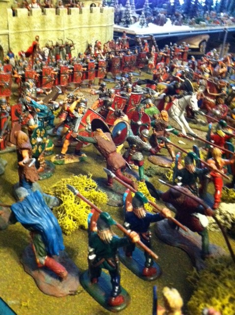 Rome8 - Barbarians set to throw their spears into Roman rear ranks.