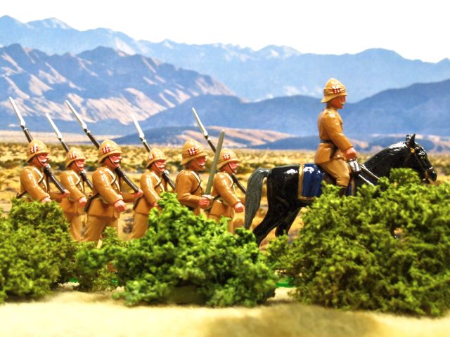 SAS4,2nd Somerset with Mounted Officer SAM2.