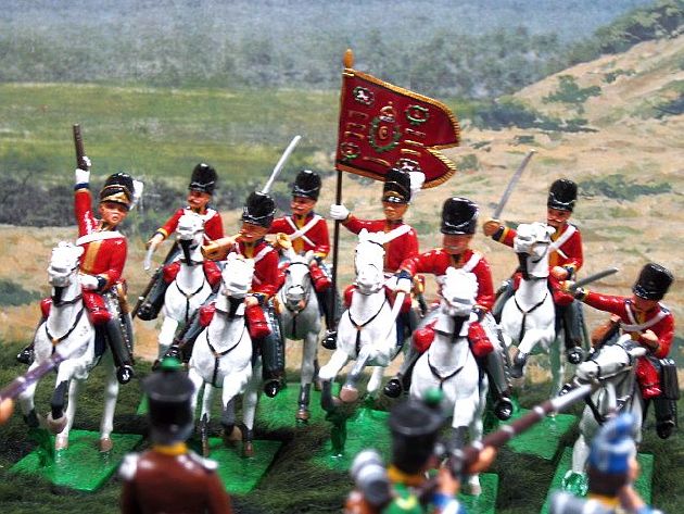 Scots Greys' Charge at Waterloo