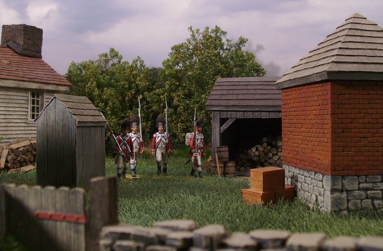 Searching for colonial militia supplies and contraband