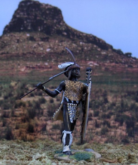 Set 2003 Osprey Art Series Zulu uThulwana Regiment Throwing Spear #1