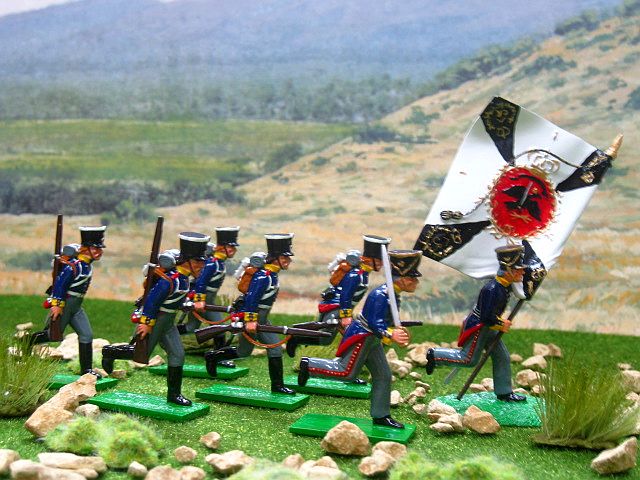 Set 47 and 47S-Prussian Line Infantry Charging and 2nd Battalion Standard Bearer