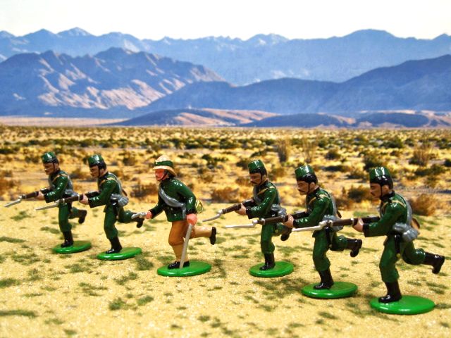 Set #DC1A 10th Regt. 1st Burma Gurkha  Rifles, Madras Infantry by Dragon Crest.