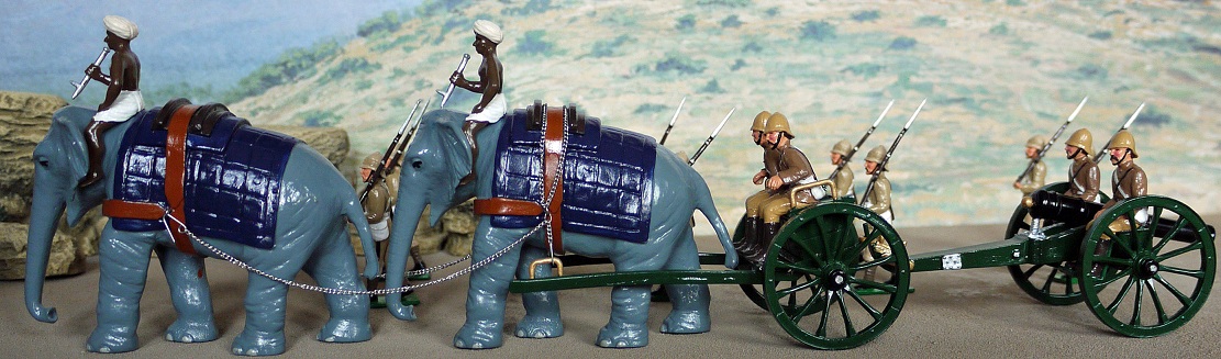 Set# EQ14A - ELEPHANT DRAWN ARTILLERY GUN